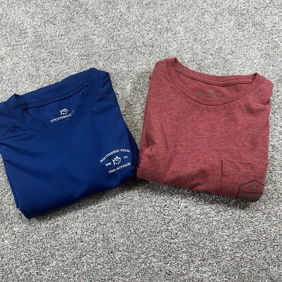 Lot Southern Tide Tide to Trail Long-Sleeve Performance Shirts Youth XL - Picture 4 of 16